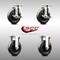 Service Caster 5 Inch 316SS Soft Rubber Wheel Swivel Top Plate Caster Brake 2 Rigid SCC, 2PK SCC-SS31620S514-SRS-TLB-2-R-2 - alternate 3